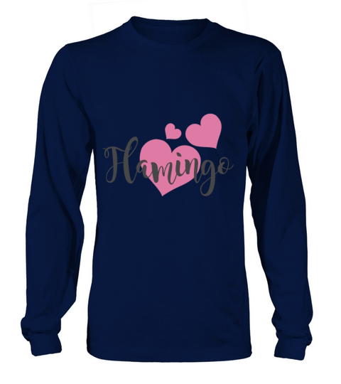 Flamingo Pink Hearts Women's Long Sleeve
