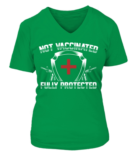 2nd Amendment Not Vaccinated Fully Protected Anti Women's V-Neck T-shirt