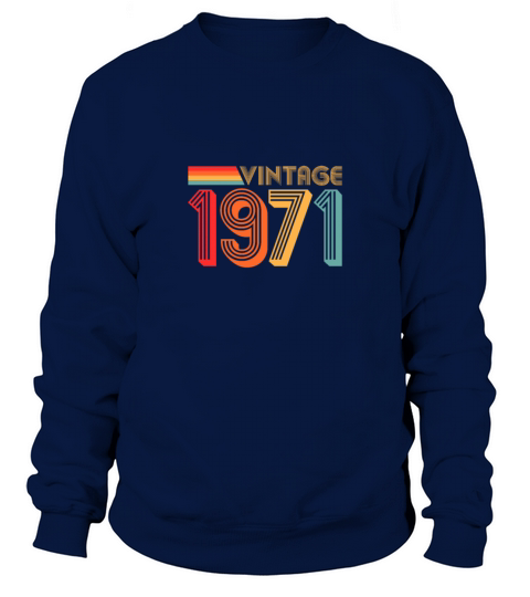 50th birthday gift Vintage 1971 Men's Sweatshirt