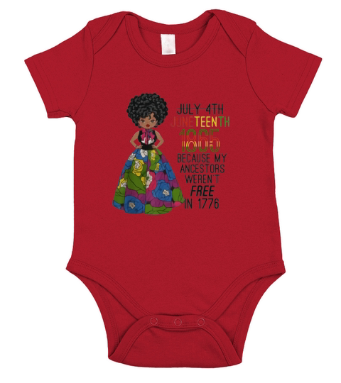 Juneteenth Day Ancestors Free 1865 Short Sleeve Baby One-Piece