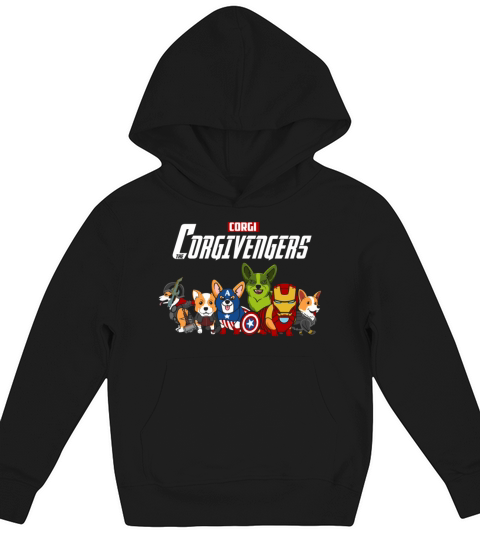 Corgivengers Corgi Kids Hoodie