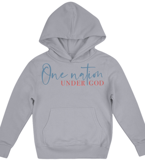 One Nation Under God American Cross Kids Hoodie