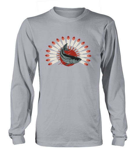 Native American Salmon Women's Long Sleeve