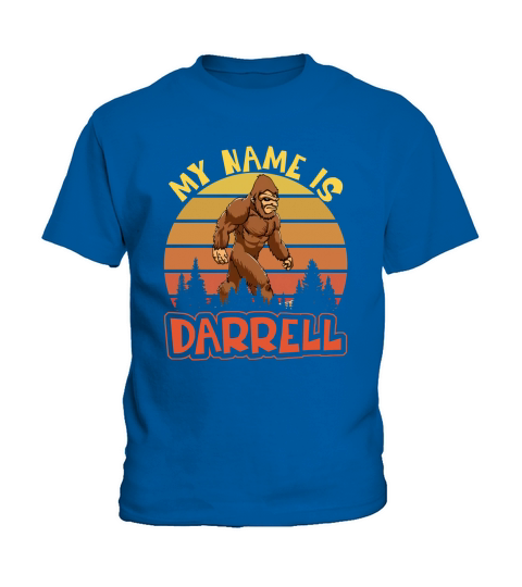 Vintage My Name is Darrell Bigfoot Believers Kids T-Shirt