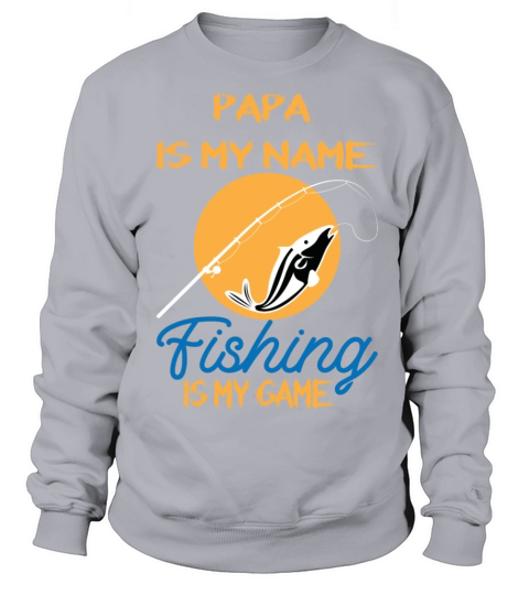 Papa Fishing Shirt Grandpa Gift Outdoor Women's Sweatshirt