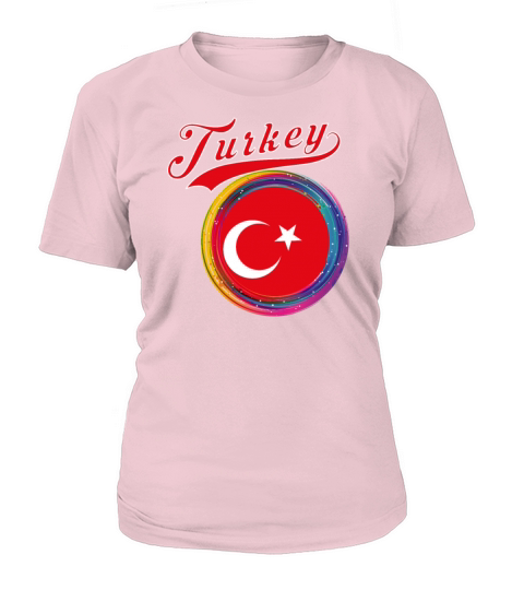 Turkey Sports Holi Color Framed Turkey Flag Women's T-Shirt
