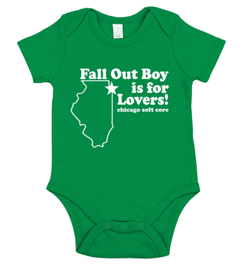 Fall Out Boy Is For Lovers Chicago Funny Short Sleeve Baby One-Piece