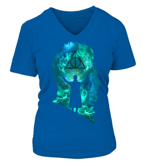 Fantastic Beasts Gellert Grindelwald Silhouette Women's V-Neck T-shirt