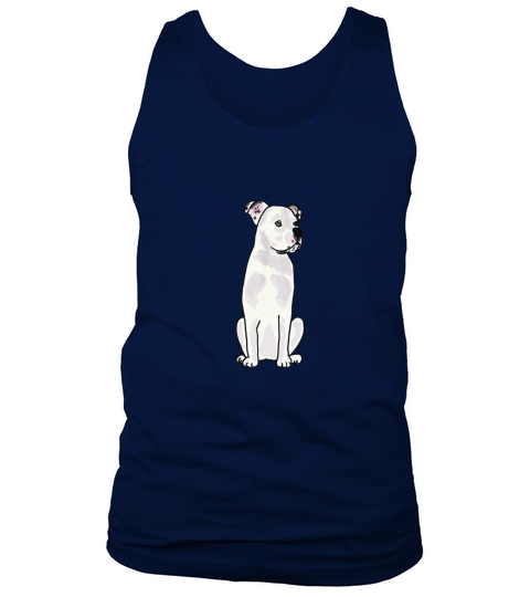 Smiletodaytees Cool White American Bulldog T-shirt Tank Top Unisex