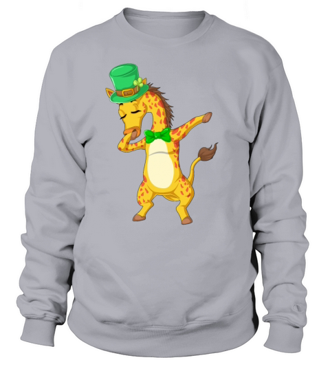 dabbing giraffe st patricks day Men's Sweatshirt