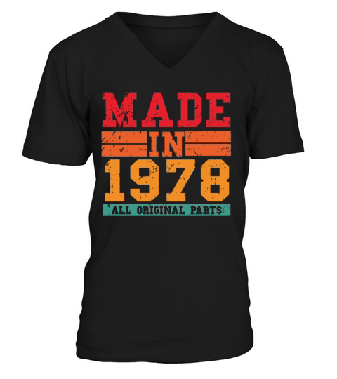 1978 Birthday Vintage Saying Men's V-Neck T-shirt