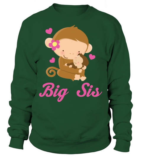 Big Sis Girl Monkey Women's Sweatshirt