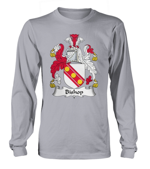 Bishop Family Crest Long sleeved Unisex