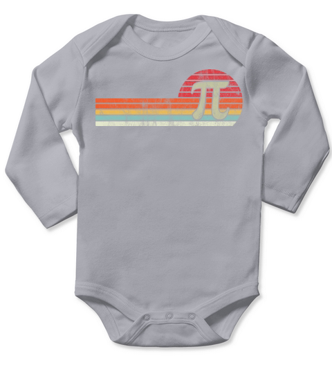 2 PI Day 2022 Math Lover Mathematics Retro Vintage Long Sleeve Baby One-Piece