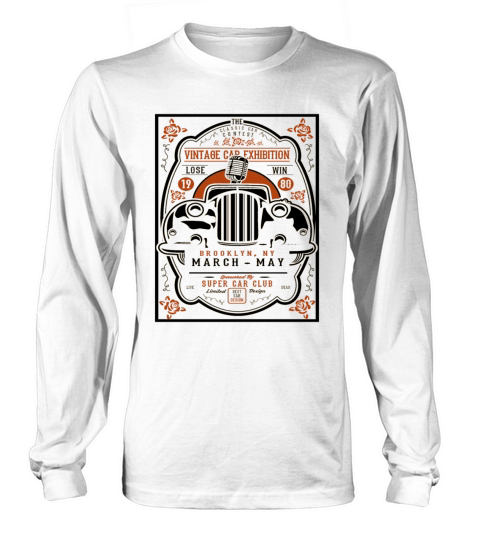 Motorsport Retro Classic Car Automobile Vintage Women's Long Sleeve