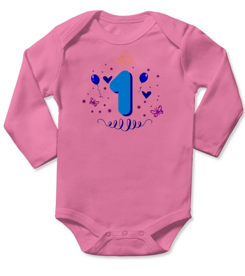 1st birthday for boys Long Sleeve Baby One-Piece