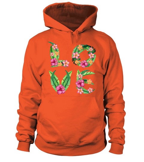 tropical summer word love Women's Hoodie