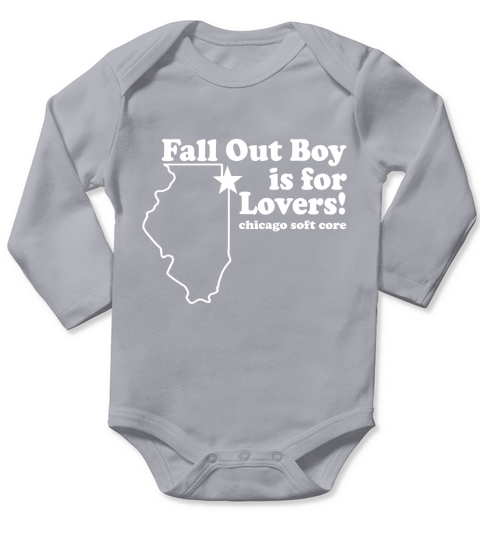 Fall Out Boy Is For Lovers Chicago Funny Long Sleeve Baby One-Piece