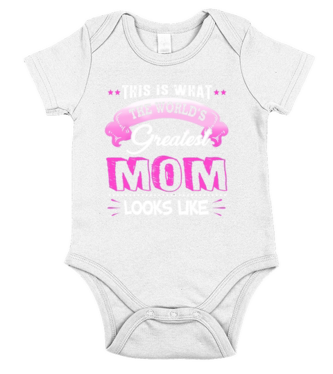 This Is What The World Greatest Mom Looks Like Short Sleeve Baby One-Piece