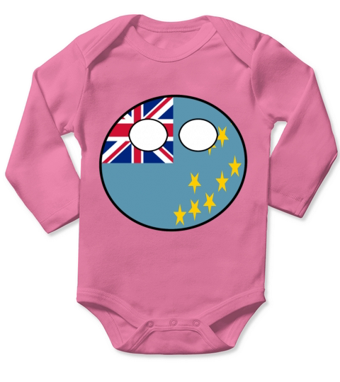 Countryball Laenderball Land Heimat Tuvalu Long Sleeve Baby One-Piece