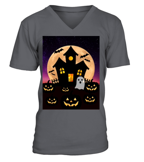 Horror Halloween day Men's V-Neck T-shirt