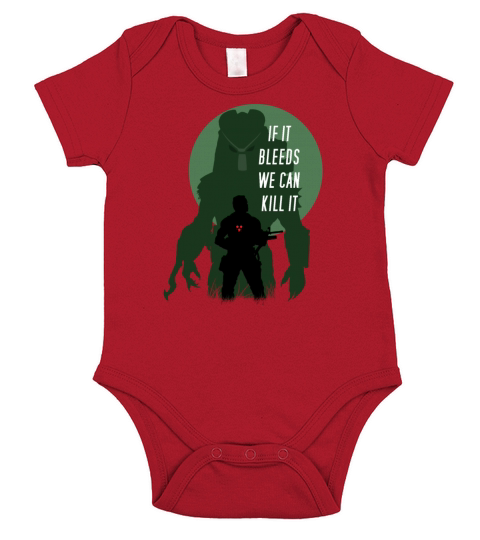 Predator and Arnold Short Sleeve Baby One-Piece