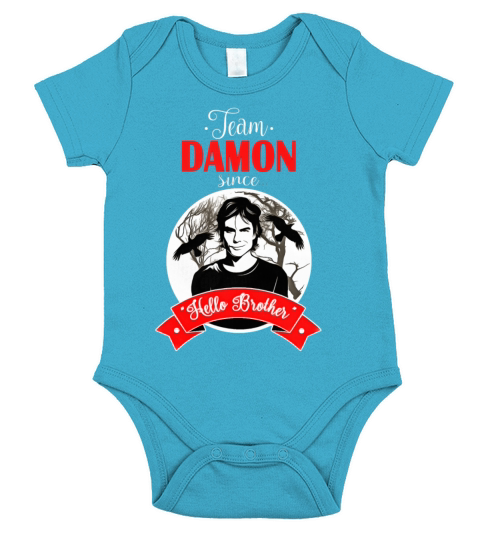team damon Short Sleeve Baby One-Piece