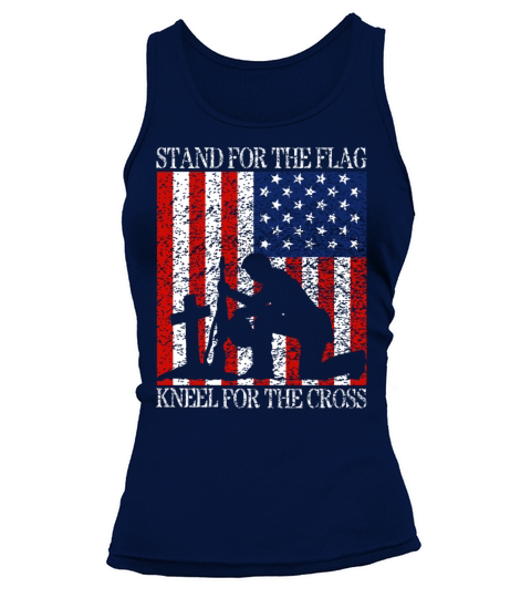 I Stand For The Flag And Kneel For The Cross Tee Women's Tank Top