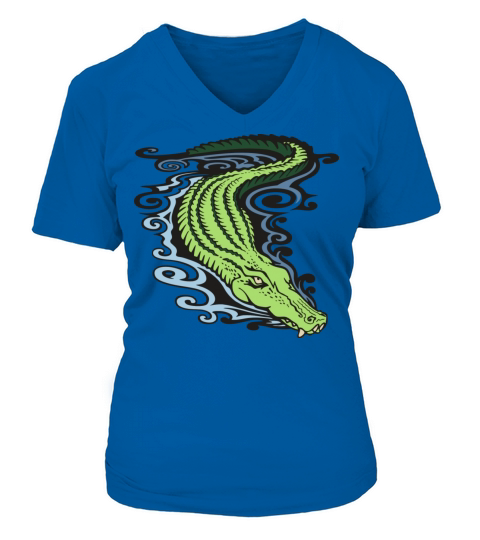 Crocodile Women's V-Neck T-shirt