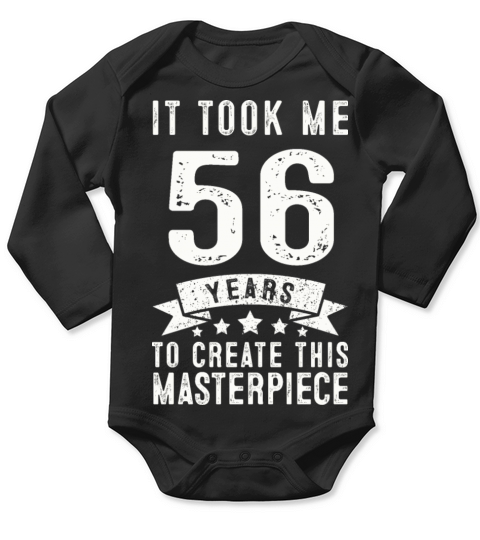 Funny 56 Years Old 1965 T Shirt 56th Birthday Gift Long Sleeve Baby One-Piece