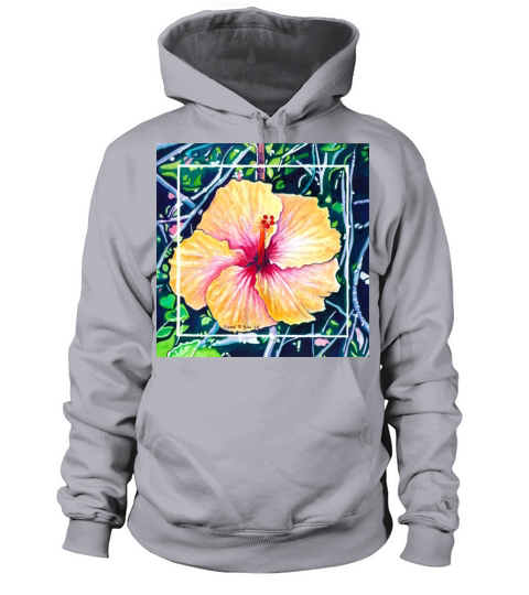 Hibiscus Watercolor Women's Hoodie