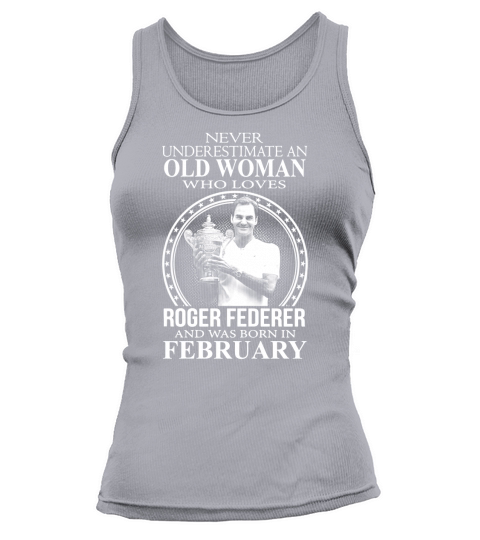 Roger Federer Old Woman February Tank top Woman
