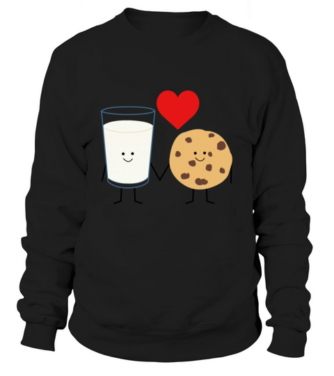 Milk and Cookie Love Valentines Day Gift Fun Shirt Women's Sweatshirt