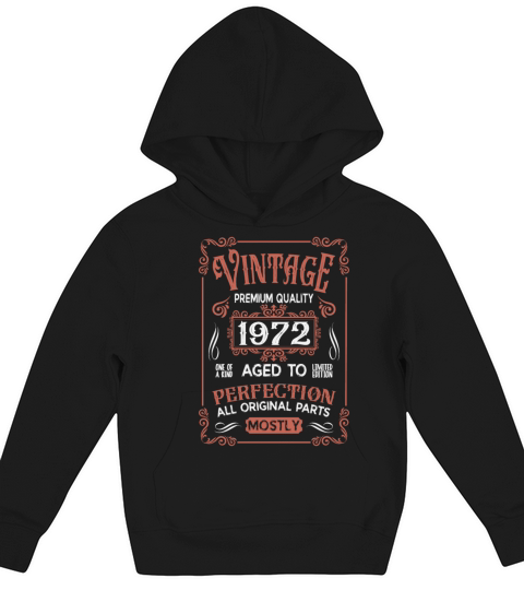 Birthday 1972 Vintage Kids Hoodie