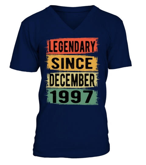 Birthday Retro Legendary December 1997 Men's V-Neck T-shirt