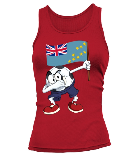 Tuvalu Dabbing Soccer Ball Women's Tank Top