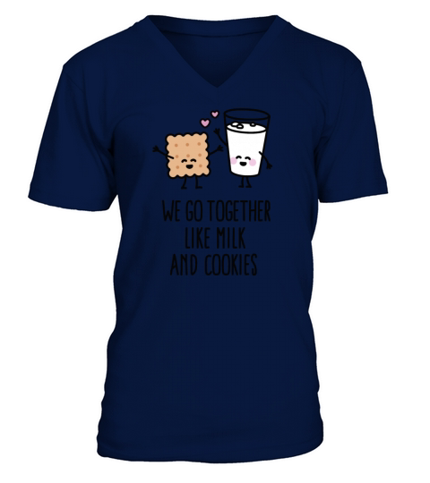 We go together like milk and cookies Men's V-Neck T-shirt