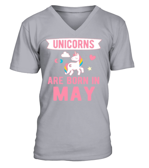 Unicorns are Born in May Men's V-Neck T-shirt
