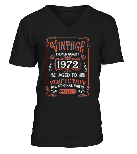 Birthday 1972 Vintage Men's V-Neck T-shirt