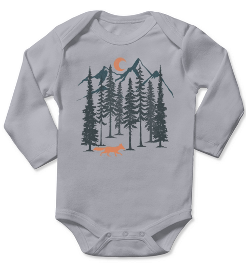 Fox Long Sleeve Baby One-Piece