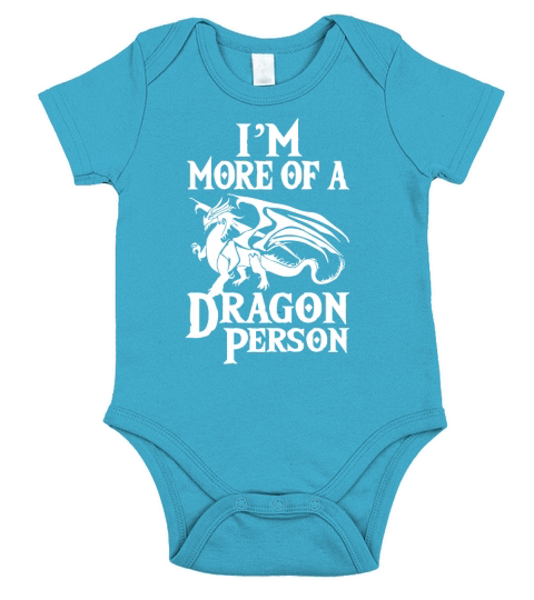More of a Dragon Person Short Sleeve Baby One-Piece