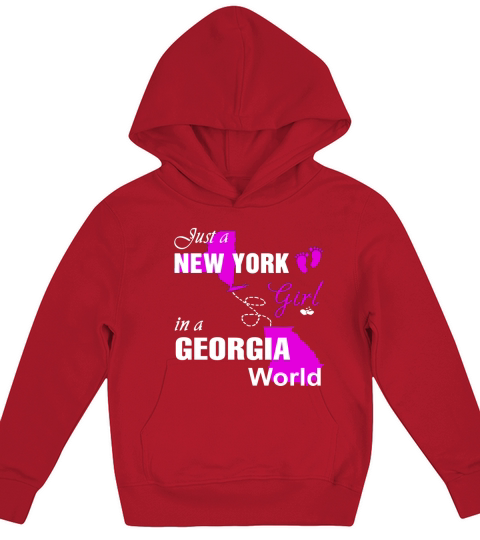 New York Girl In Georgia Kids Hoodie