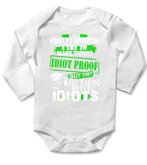 Forklift Operator Exclusive Long Sleeve Baby One-Piece
