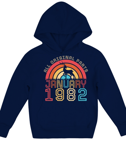 Born January 1982 Vintage Kids Hoodie