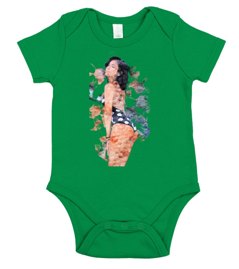 Jhene Aiko Floral Short Sleeve Baby One-Piece