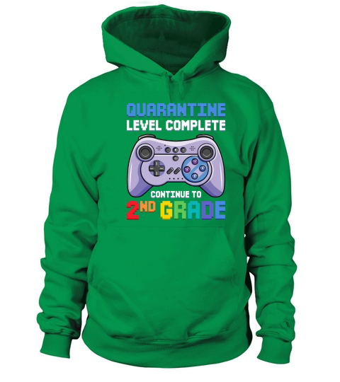 Quarantine Level Complete 2nd Grade Gamer Gifts Men's Hoodie