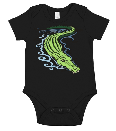 Crocodile Short Sleeve Baby One-Piece