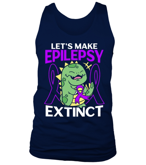 Lets Make Epilepsy Extinct Dinosaur Lover Dino Men's Tank Top
