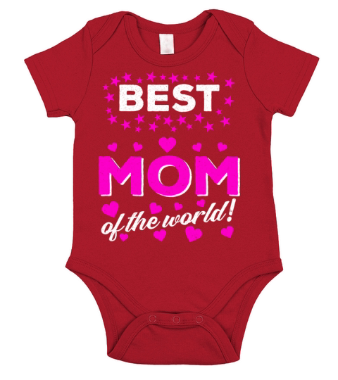 Best mom mother of the world Mothers day gift Short Sleeve Baby One-Piece