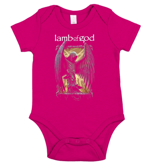 Lamb Of God  Winged Death Band Logo Official Short Sleeve Baby One-Piece